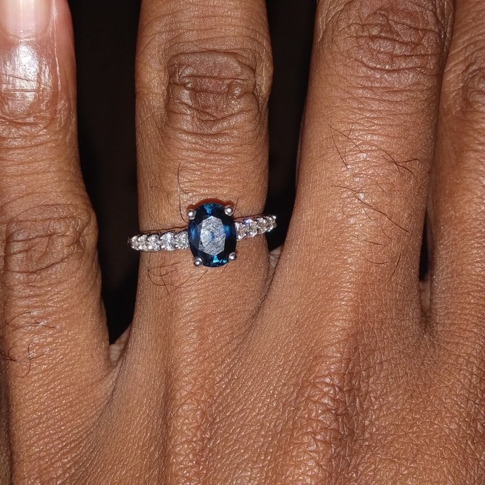 Diamond Engagement Ring size 6.75 adjustable